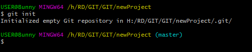 initialize git